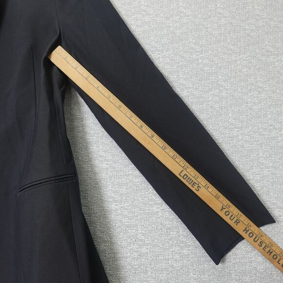 Calvin Klein Refined Stretch Cinched Blazer Women's Black Beauty - Size 6 - Picture 6 of 11